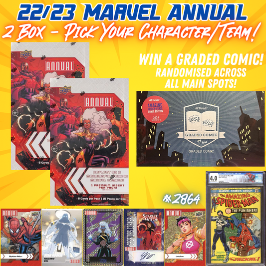 Break 2864 - 22/23 Marvel Annual x Hit Parade - Pick Your Character/Team!