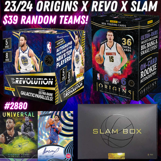 Break 2880 - NBA 23/24 Origins x Slam x Revo 3 Box - $39 Random Teams!