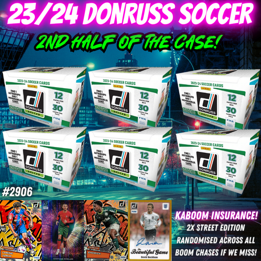 Break 2906 - 23/24 Donruss Soccer Hobby - Half Case - Pick Your Team