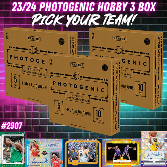 Break 2907 - 23/24 NBA Photogenic Hobby - 3 Box - Pick Your Team