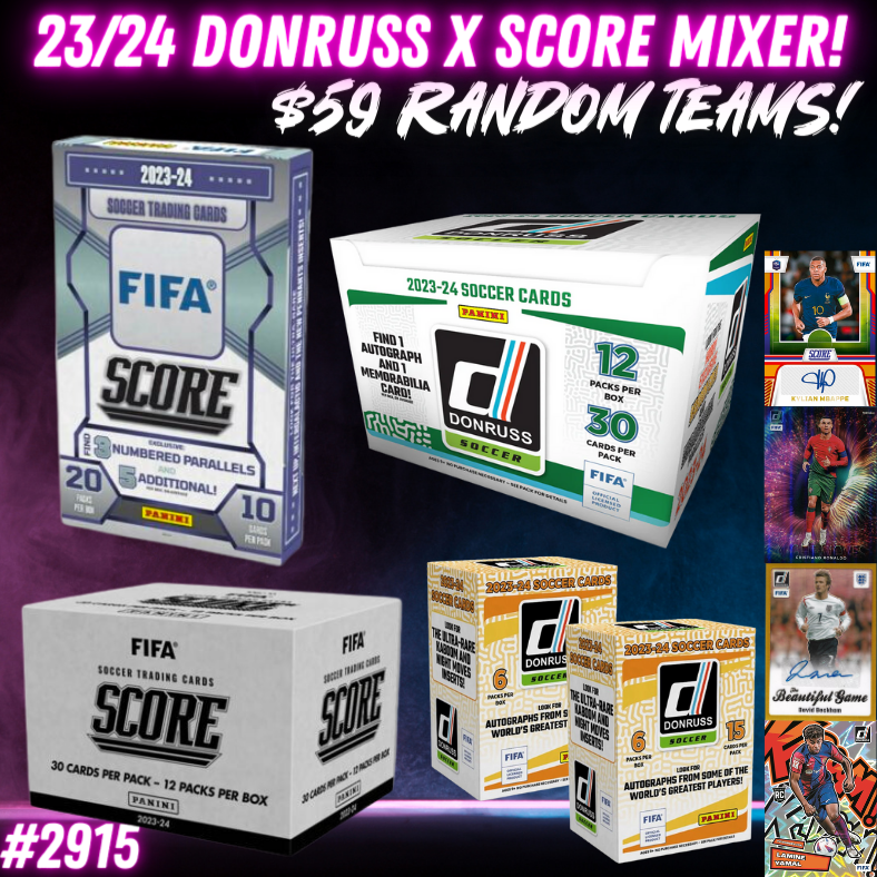 Break 2915 - 23/24 Donruss Soccer x FIFA Score - Random Teams!