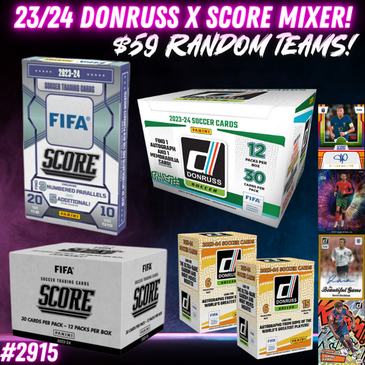 Break 2915 - 23/24 Donruss Soccer x FIFA Score - Random Teams!