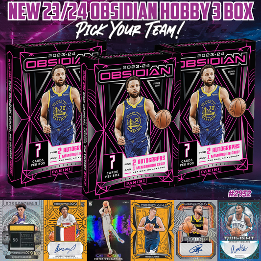 Break 2932 - NBA 23/24 Obsidian Hobby RELEASE DAY 3 Box - Pick Your Team!