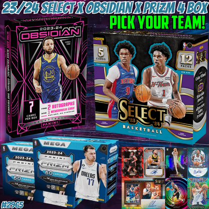 Break 2965 - NBA 23/24 Select x Obsidian x Prizm - Pick Your Team!