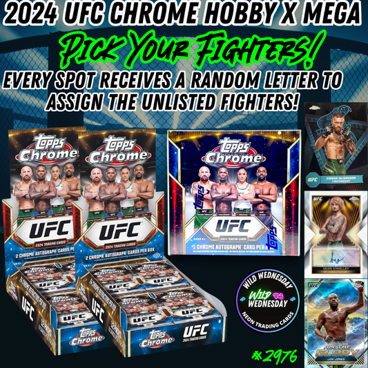 Break 2976 - 2024 Topps UFC Chrome Hobby x Mega Mixer - Pick Your Fighter!
