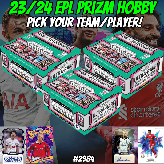 Break 2984 - 23/24 EPL Prizm Hobby - 3 Box - Pick Your Team!