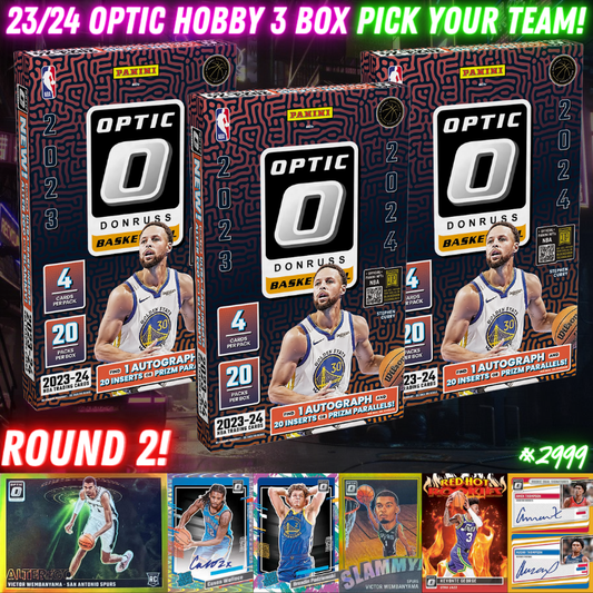 Break 2999 - NBA 23/24 Optic Hobby RELEASE DAY 3 Box - Pick Your Team! ROUND 2