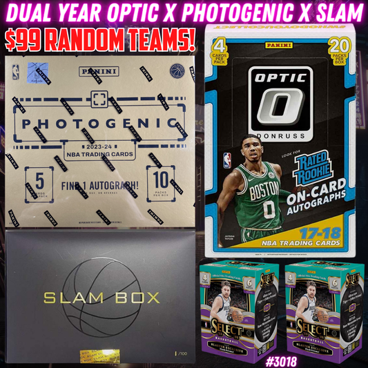 Break 3018 - NBA Dual Year Optic Hobby x Photogenic 5 Box - $99 Random Teams!