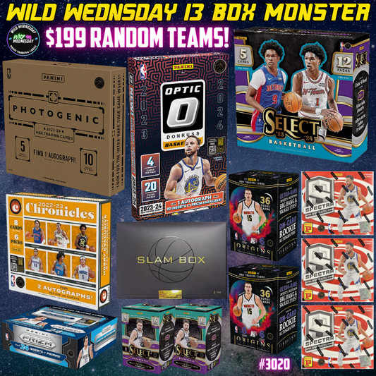 Break 3020 - NBA Wild Wednesday 13 Box Monster Random Teams!