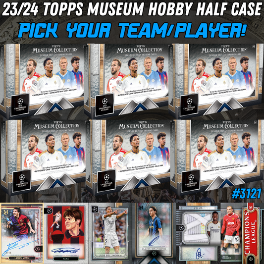 Break 3121 - 23/24 Topps UEFA Club Comp Museum Collection - HALF CASE - Pick Your Team!