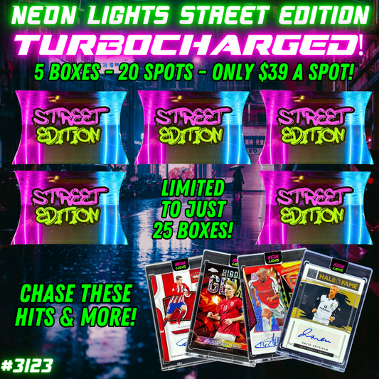Break 3123 - Neon Lights Street Edition TURBOCHARGED - 5 Boxes - $39 a spot!