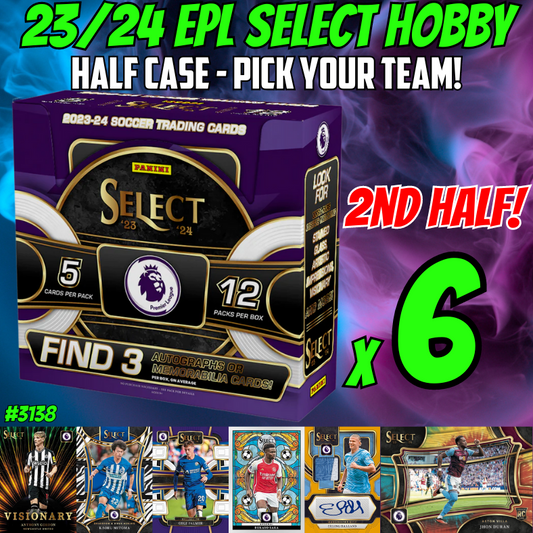 Break 3138 - 23/24 EPL Select Hobby 2ND HALF CASE - Pick Your Team/Player!