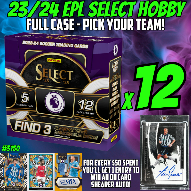 Break 3150 - 23/24 Select Premier League Hobby - FULL CASE - Pick Your Player / Team