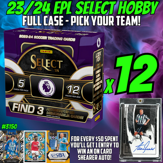Break 3150 - 23/24 Select Premier League Hobby - FULL CASE - Pick Your Player / Team
