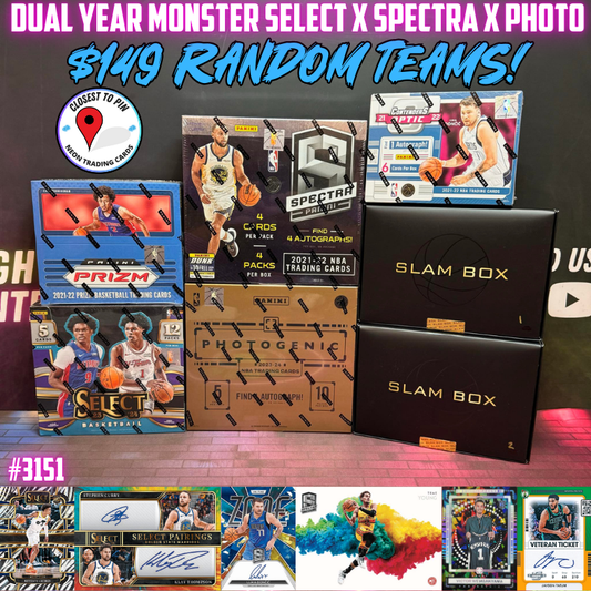 Break 3151 - NBA Dual Year Select x Spectra x Contenders 7 Box Saturday Slammer - $149 Random Teams!