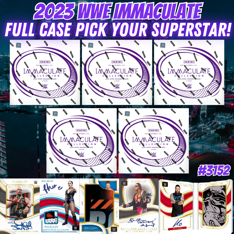 Break 3152 - 2023 WWE Immaculate Collection FULL CASE Pick Your Superstar!