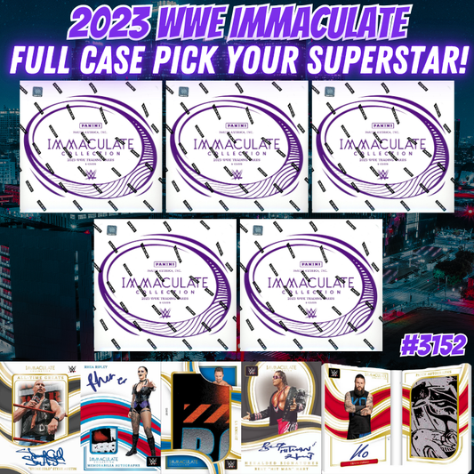 Break 3152 - 2023 WWE Immaculate Collection FULL CASE Pick Your Superstar!