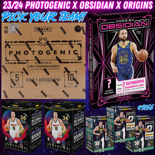 Break 3155 - NBA 23/24 Photogenic x Obsidian x Origins 7 Box - Pick Your Team!
