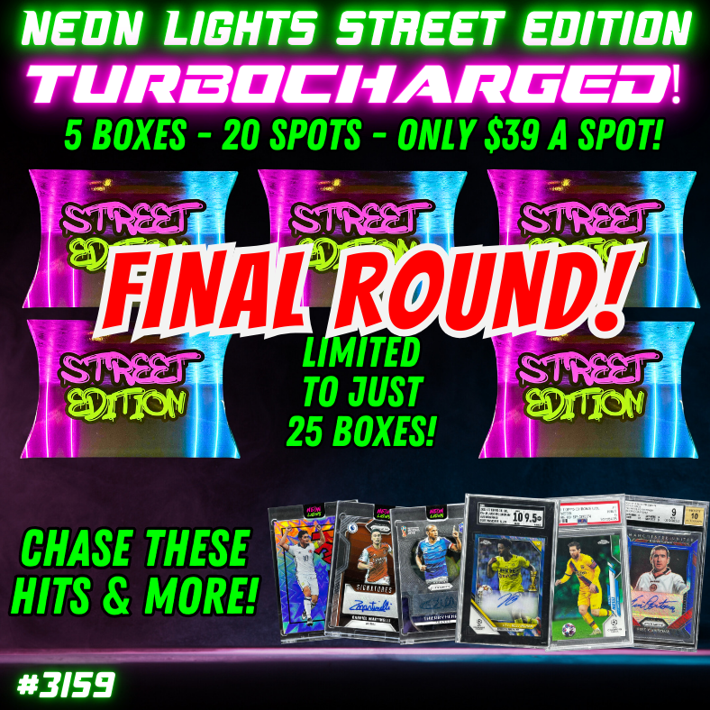 Break 3160 - Neon Street Edition TURBOCHARGED 5 Box - $39 Random! FINAL ROUND
