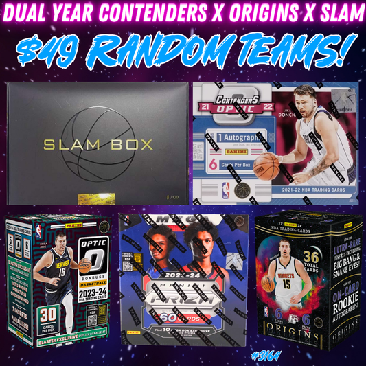 Break 3164 - NBA Dual Year Contenders x Origins x Slam - Value $49 Random Teams!