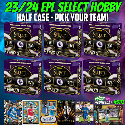 Break 3173 - 23/24 Select Premier League Hobby - HALF CASE - Pick Your Team
