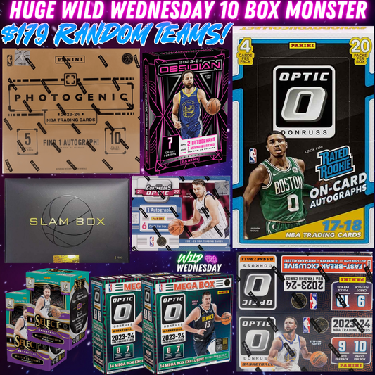 Break 3174 - NBA Triple Year Optic x Photogenic x Obsidian 10 Box Monster - $179 Random Teams!