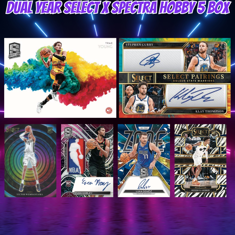 Break 3186 - NBA Dual Year Select x Spectra Hobby 5 Box - $99 Random Teams!