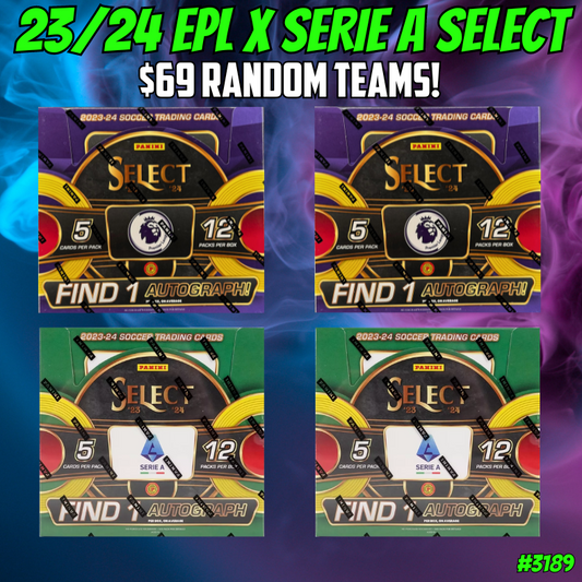 Break 3189 - 23/24 Select EPL x Serie A International - 4 Box - $69 Random Teams!
