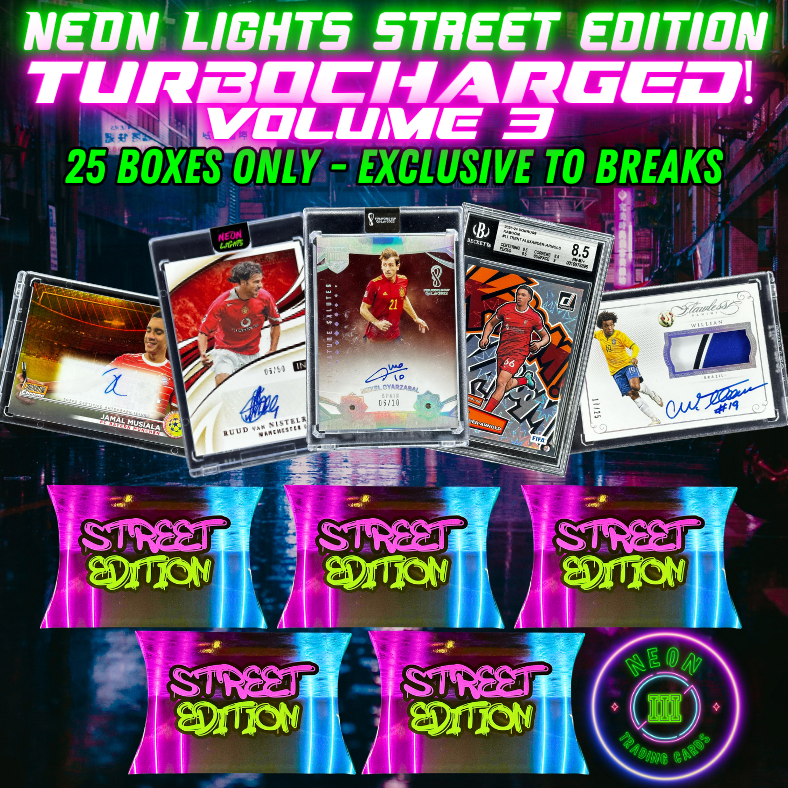 Break 3201 - Neon Street Edition TURBOCHARGED Vol. 3 - 5 Boxes - $39 Random - Round 5