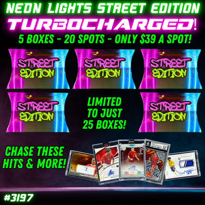 Break 3197 - Neon Street Edition TURBOCHARGED Vol. 3 - 5 Boxes - $39 Random!