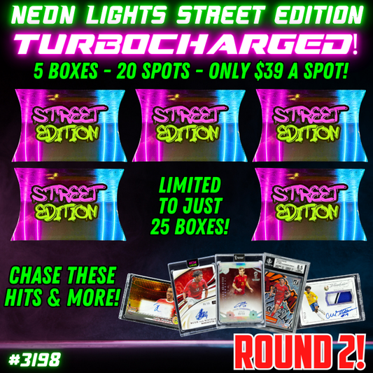 Break 3198 - Neon Street Edition TURBOCHARGED Vol. 3 - 5 Boxes - $39 Random -Round 2