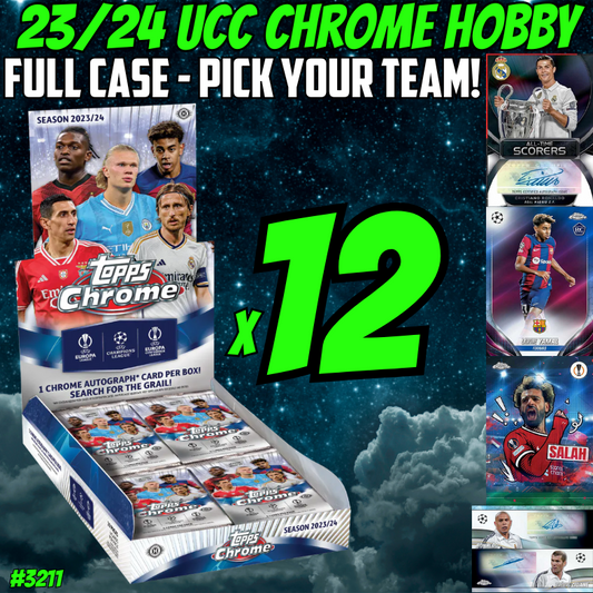 Break 3211 - 23/24 Topps UEFA Club Comp. Chrome Hobby - Full Case - Pick Your Team - RELEASE DAY!