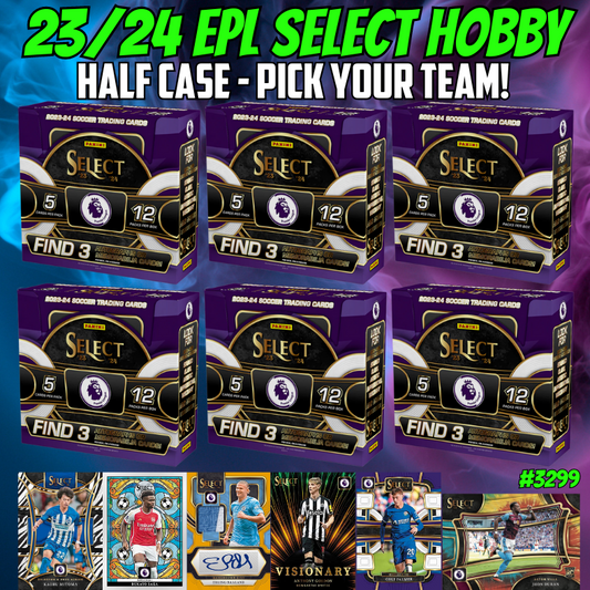 Break 3299 - 23/24 Panini Select Premier League Hobby - HALF CASE - Pick Your Team!