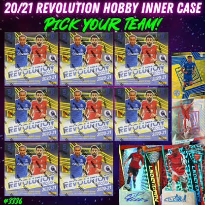 Break 3336 - 20/21 EPL Revolution Hobby - Inner Case - 8 Boxes - Pick Your Team!