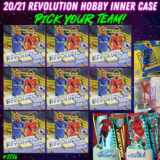Break 3336 - 20/21 EPL Revolution Hobby - Inner Case - 8 Boxes - Pick Your Team!