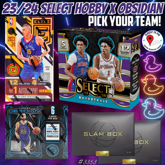 Break 3353 - 23/24 NBA Select Hobby x Obsidian Pick Your Team Mixer