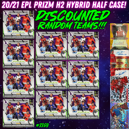 Break 3359 - 20/21 EPL Prizm H2 Hybrid - Half Case - RANDOM TEAMS!