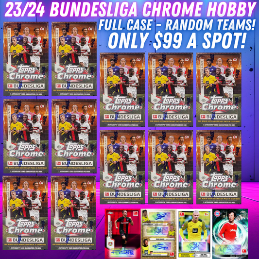 Break 3370 - 23/24 Bundesliga Chrome Hobby - FULL CASE - Random Teams!