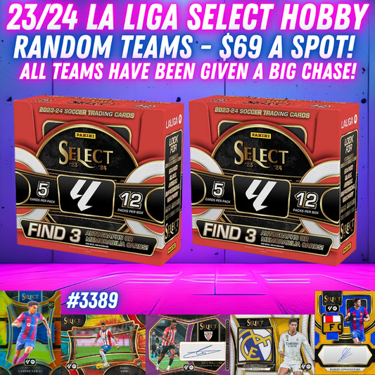 Break 3389 -23/24 La Liga Select Hobby - 2 Box - Random Teams!