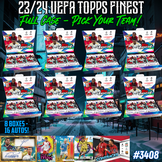 Break 3408 - 23/24 Topps UEFA Club Comp Finest - FULL CASE - Pick Your Team!