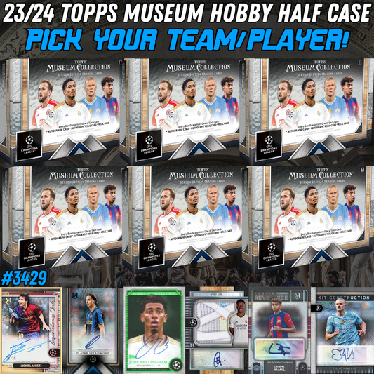 Break 3429 - 23/24 Topps UEFA Museum Collection - Half Case - Pick Your Team!