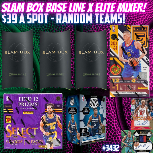 Break 3432 - NBA Slambox Baseline Debut x Elite & Select - $39 Random Teams!