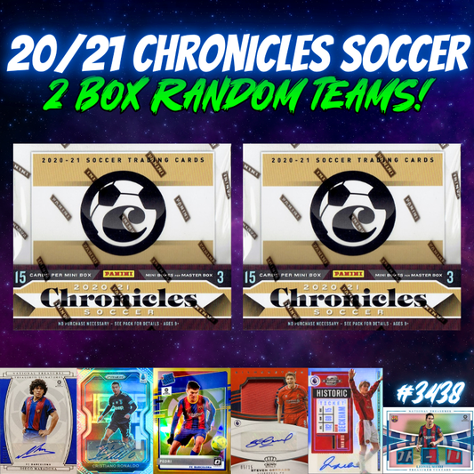 Break 3438 - 20/21 Chronicles Soccer Hobby - 2 BOX - Random Teams!