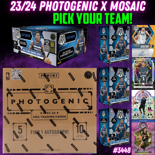 Break 3448 - 23/24 NBA Photogenic x Mosaic Thursday Thumper - Pick Your Team!