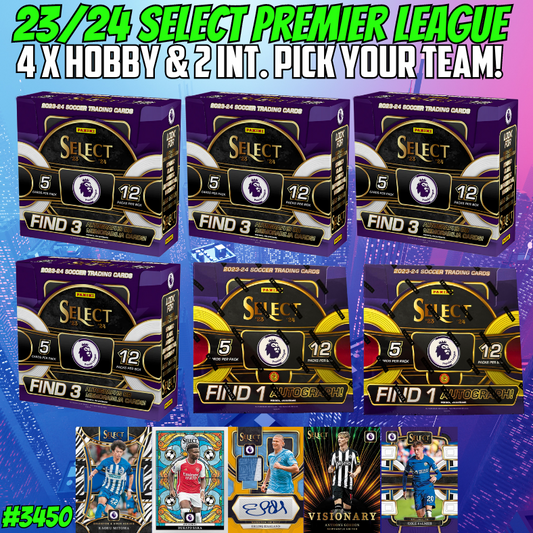 Break 3450 -23/24 Select Premier League Hobby x International - 6 Box - Pick Your Team!