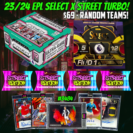Break 3484 - 23/24 EPL Prizm Hobby x Neon Lights Street TURBOCHARGED Volume 3 - ROUND 3!