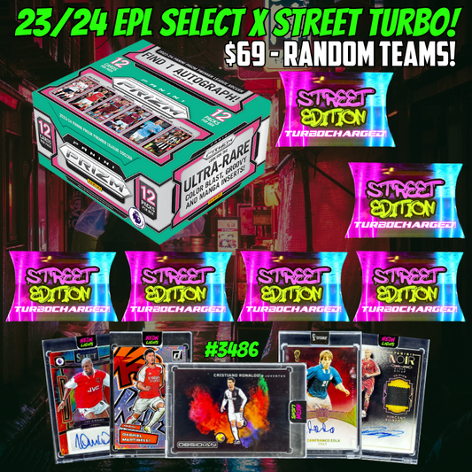 Break 3486 - 23/24 EPL Prizm Hobby x Neon Lights Street TURBOCHARGED Volume 3 - ROUND 4!