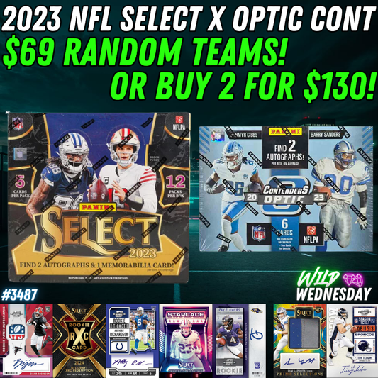 Break 3487 - NFL 2023 Select Hobby x Optic Contenders - $69 Random Teams!
