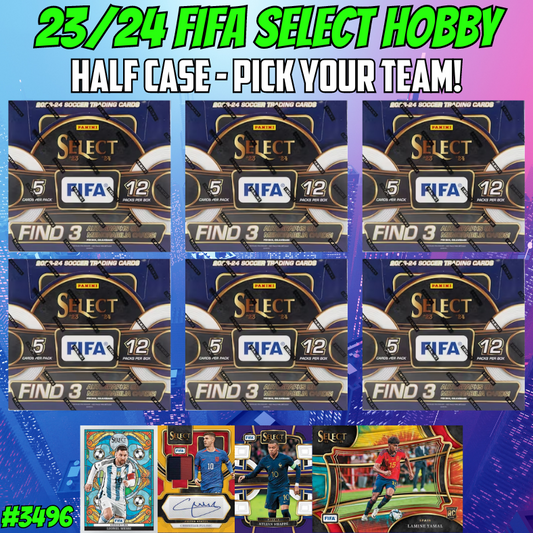Break 3496 -23/24 Select FIFA Hobby - HALF CASE- Pick Your Team!