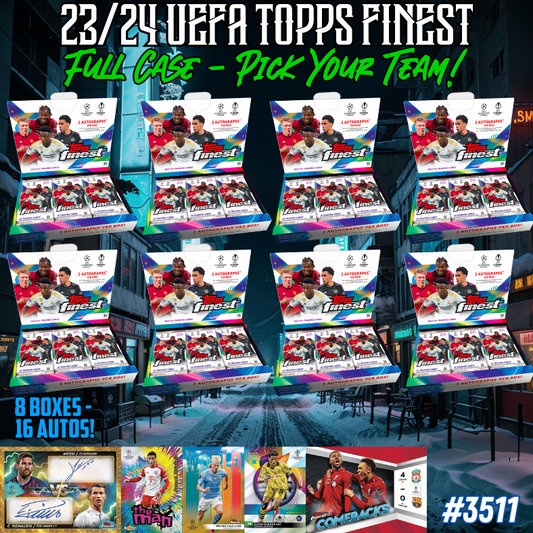 Break 3511 - 23/24 Topps UEFA Club Comp Finest - FULL CASE - Pick Your Team!